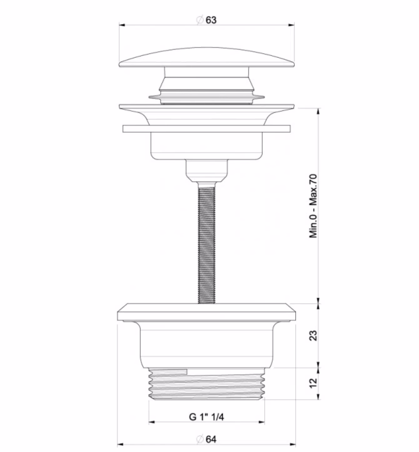 BOTTENVENTIL POP-24